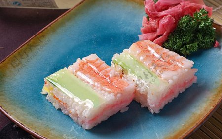 寿司类虾箱寿司图片