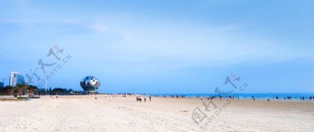 广西北海银滩摄影图片