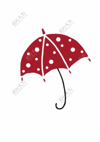 红色小雨伞图片