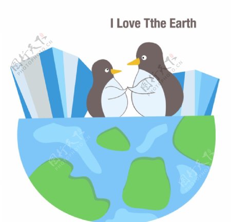 企鹅插画素材图片