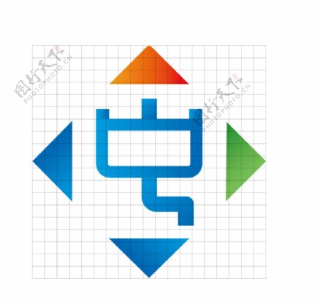 中原中中国logo蓝图片