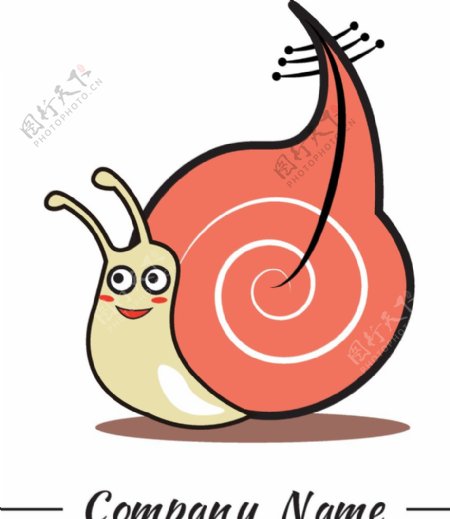 矢量蜗牛logo图片