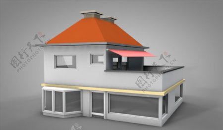 C4D模型房子家图片