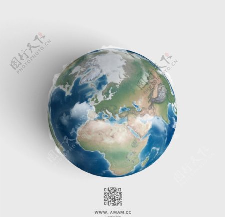 地球各大洲高清模型图片