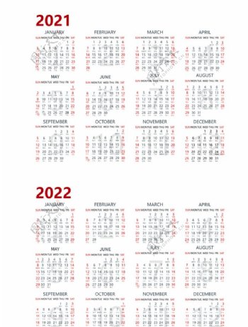20212022日历台历图片