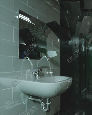 C4D模型卫生间水池厕所图片