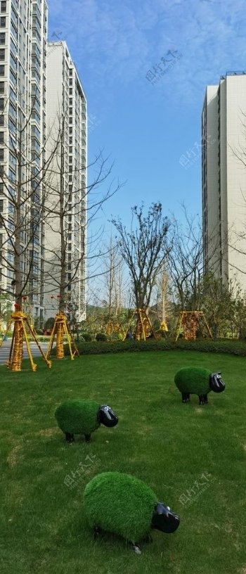 南京远洋万和四季草坪景观图片